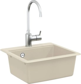 vidaXL Σιντρινο Μπεζ 470 x 440 mm Γρανίτης