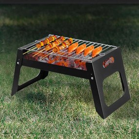 Mini Φορητή Ψησταριά Κάρβουνου Πτυσσόμενη 36x22x18cm