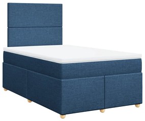 ΚΡΕΒΑΤΙ BOXSPRING ΜΕ ΣΤΡΩΜΑ ΜΠΛΕ 120X190 ΕΚ. ΥΦΑΣΜΑΤΙΝΟ 3293518