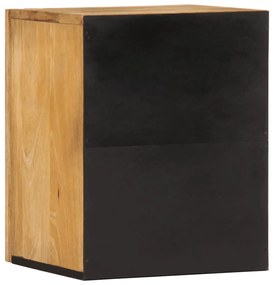 vidaXL Ντουλάπι Μπάνιου Επιτοίχιο 38x33x48 εκ. Μασίφ Ακατ. Ξύλο Μάνγκο