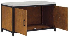 vidaXL Ντουλάπα Αποθήκευσης Κουζίνας με ράφι Σκ rusty 60 x 50 x 92 εκ.