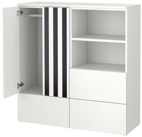 SMASTAD/PLATSA σύνθεση αποθήκευσης με 3 συρτάρια, 120x42x123 cm 995.499.86