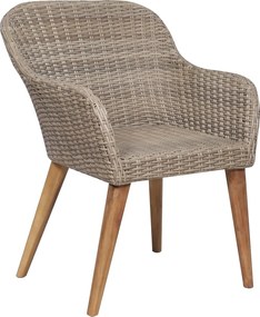 vidaXL Σετ Τραπεζαρίας Κήπου 5 Τεμαχίων Καφέ