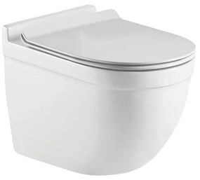 Pyramis Florelia Rimless Λεκάνη Κρεμαστή Λευκή 520 x 360 x 380mm και Καπάκι