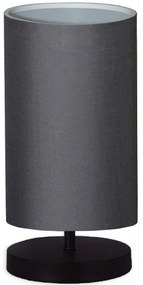 Φωτιστικό Επιτραπέζιο Winkler 0123723 15x24x30cm 1xE14 20W Anthracite-Black Megapap Fabric, Wood, Metal