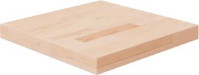vidaXL Επιφάνεια Τραπεζιού Τετράγωνη 40x40x4 εκ. Μασίφ Ξύλο Δρυς