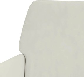 vidaXL Πάγκος Κρεμ 108x79x79 εκ. Βελούδινος