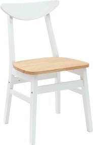vidaXL Καρέκλες φαγητού 2 pcs Λευκό 42 x 47.5 x 81 εκ