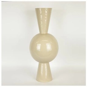 Βάζο Μεταλλικό Μπεζ 30x30x75cm 752-22052 Estheti-752-22052-Μπεζ 752-22052