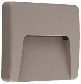 Απλίκα φωτιστικό τοίχου SLIM LED στεγανό Ferrara 145-52019 Γκρι