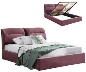 Intrahome ΚΡΕΒΑΤΙ KENDRCASABLANCA ΒΕΛΟΥΔΟ ΣΑΠΙΟ ΜΗΛΟ ΚΑΙ ΑΠΟΘΗΚΕΥΤΙΚΟ ΧΩΡΟ 160x200 εκ. .02 intraho-1610697