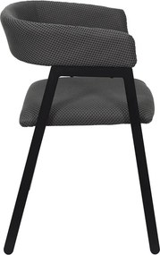 ΚΑΡΈΚΛΕΣ &amp; ΠΟΛΥΘΡΌΝΕΣ DESIGN ARMCHAIR ATOM GREY M2 A1/M2 HD0466