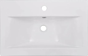 vidaXL Νιπτήρας Ένθετος Λευκός 61 x 39,5 x 18,5 εκ. Κεραμικός
