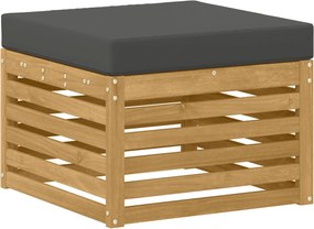 vidaXL Σετ Καναπέ 6 pcs Άσπρο και Ανθρακί 249 x 122,5 x 73 εκ