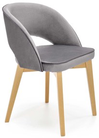 60-22588 MARINO chair, color: velvet - MONOLITH 85 (light grey) DIOMMI V-PL-N-MARINO-D.MIODOWY-MONOLITH85, 1 Τεμάχιο