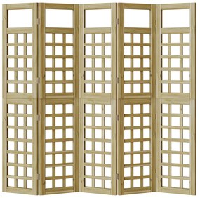 vidaXL Διαχωριστικό Ιδιωτικό Χώρο Εξωτερικού 5 pcs Καφέ 200 x 180 cm