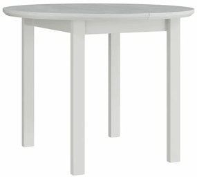 Τραπέζι Victorville 107, Άσπρο, 76cm, 27 kg, Επιμήκυνση, Φυσικό ξύλο καπλαμά, Ξύλο, Μερικώς συναρμολογημένο, Ξύλο: Οξιά | Epipla1.gr