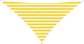 vidaXL Πανί σκιάς Κίτρινο και Λευκό 2,5 x 2,5 x 3,5 m