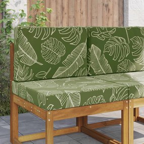 vidaXL Μαξιλάρι Καναπέ Εξωτερικού Χώρου 2 pcs Σχέδιο Φύλλου