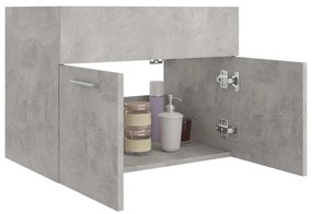 vidaXL Ντουλάπι Νιπτήρα Γκρι Σκυροδέματος 60x38,5x46 εκ. Μοριοσανίδα