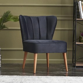Καρέκλα Layla Megapap υφασμάτινη χρώμα ανθρακί 64x59x84εκ. - 0213580