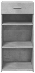vidaXL Ντουλάπι Γκρι Σκυροδέματος 45x42,5x93 εκ. Επεξεργασμένο Ξύλο