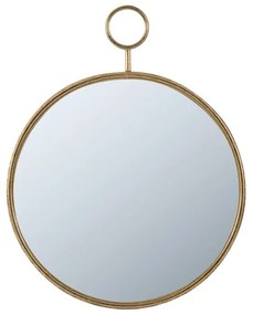 Artekko Mirror Χρυσός Μεταλλικός Καθρέπτης Τοίχου (57x4.5x72)cm Artekko 44408-DS