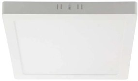 Φωτιστικό Οροφής LED Mini Backlit 24W 2500lm 360° IP20 Τετράγωνο Θερμό Λευκό Άσπρο 10514 VTAC-10514-Λευκό 10514