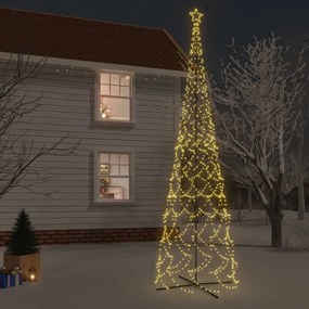 vidaXL Χριστουγεννιάτικο Δέντρο Κώνος 3000 LED Θερμό Λευκό 230x800 εκ.