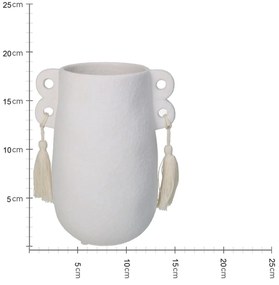 Βάζο Λευκό Δολομίτης 14.6x11.1x18.5cm - 05150118