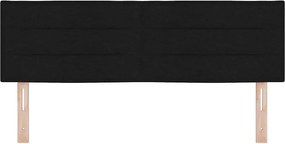 vidaXL LED κεφαλάρι με φώτα λωρίδας LED Μαύρο 144 cm Πολυεστέρας