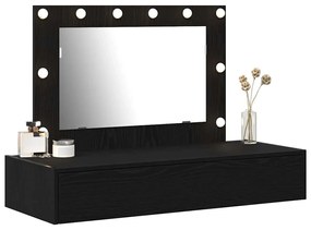 vidaXL Τραπέζι περιποίησης Μαύρο 100 x 40 x 70 εκ. Επεξεργασμένο ξύλο