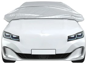 vidaXL Ημικουκούλα Αυτοκινήτου με Γάντζους Ασημί XL