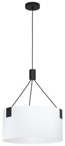 Φωτιστικό Οροφής 39882 Tortola E27/3 White-Black Eglo Metal, Fabric