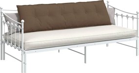 vidaXL Μαξιλάρι Πλάτης Καφέ 180 x 19 x 50 εκ ύφασμα