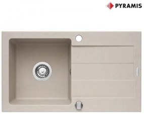 Pyramis Νεροχύτης Pyragranite Sparta  (76x44) 1B 1D beige - (070160601)