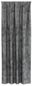 vidaXL Κουρτίνα με κουρτίνες 2 pcs Γκρι 225 x 140 εκ. Βελούδο