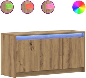 vidaXL Ντουλάπι TV 100 x 34 x 50 εκ Artisan Δρυς Επεξεργασμένο Ξύλο