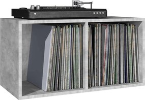 vidaXL Έπιπλο Δίσκων Βινυλίου Γκρι Σκυρ. 71x34x36 εκ. Επεξεργ. Ξύλο