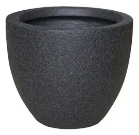 MarHome ΚΑΣΠΩ FIBERCLAY ΑΝΘΡΑΚΙ ΓΡΑΝΙΤΗ ΣΤΡΟΓΓΥΛΟ ΜΕΣΑΙΟ Φ36x30cm  06-20709-M