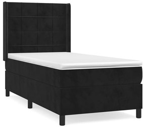 ΚΡΕΒΑΤΙ BOXSPRING ΜΕ ΣΤΡΩΜΑ ΜΑΥΡΟ 90X200 ΕΚ. ΒΕΛΟΥΔΙΝΟ 3132659