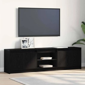 vidaXL Ντουλάπι TV Μαύρο 182 x 34 x 50 εκ. Επεξεργασμένο ξύλο