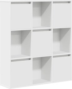vidaXL Βιβλιοθήκη Λευκή 89x24x101,5 εκ. από Επεξεργασμένο Ξύλο
