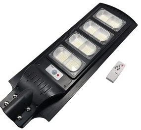 Led Αδιάβροχο Ηλιακό Επιτοίχιο Φωτιστικό 200W 25600LM με Αισθητήρα Κίνησης, Φωτοκύτταρο και Τηλεχειριστήριο Rixme RZ-0085A-200W