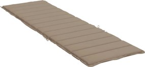 vidaXL Μαξιλάρια ξαπλώστρας Taupe