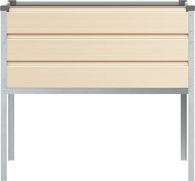 vidaXL Γλάστρα Ελεφαντόδοντο 100 x 45 x 90 εκ. Επικαλυμμένος Χάλυβας