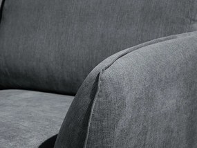 Γωνιακός Καναπές Scandinavian Choice P121, Μαύρο, Σκούρο γκρι, 327x200x80cm, 130 kg, Πόδια: Ξύλο | Epipla1.gr