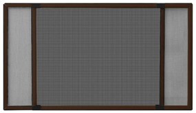 vidaXL Σήτα Παραθύρου Επεκτεινόμενη Καφέ (100-193)x75 εκ.