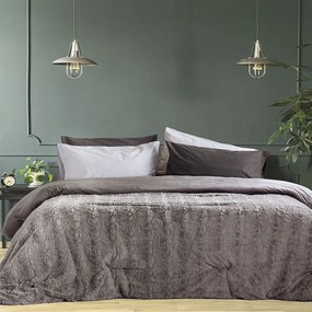 Κουβερτοπάπλωμα Velure Cigar Beige Nima Μονό 160x220cm Πολυέστερ