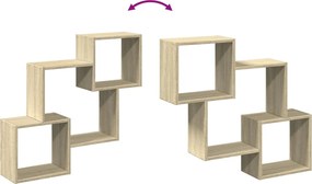 vidaXL Ντουλάπι Τοίχου Sonoma Δρυς 78x18x71 εκ. από Επεξεργασμένο Ξύλο
